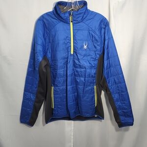 Spyder Men's Blue and Gray Jacket